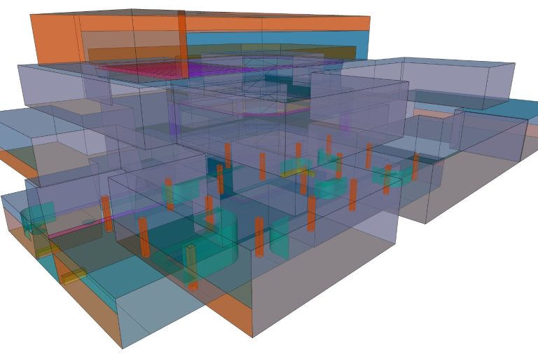 3D-Modell eines Gebäudes als Planungsgrundlage für akustische Planung